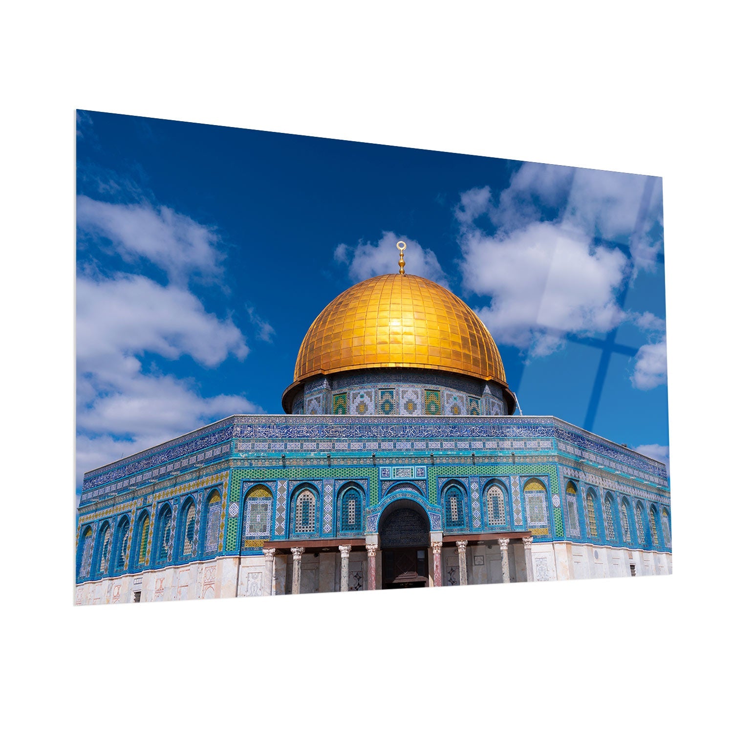Dome of the Rock Glass Islamic Wall Art WTC032 US Wall Art Istanbul