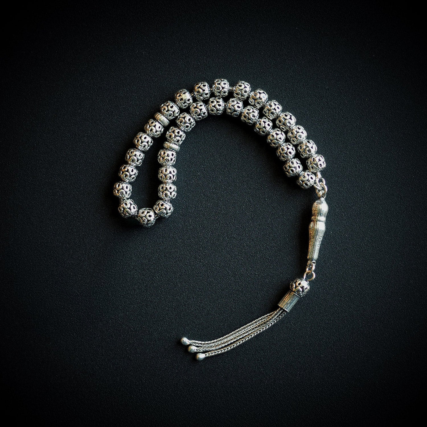 Kayra - Silver Tasbeeh (Silver Imam Bead) - WATE038