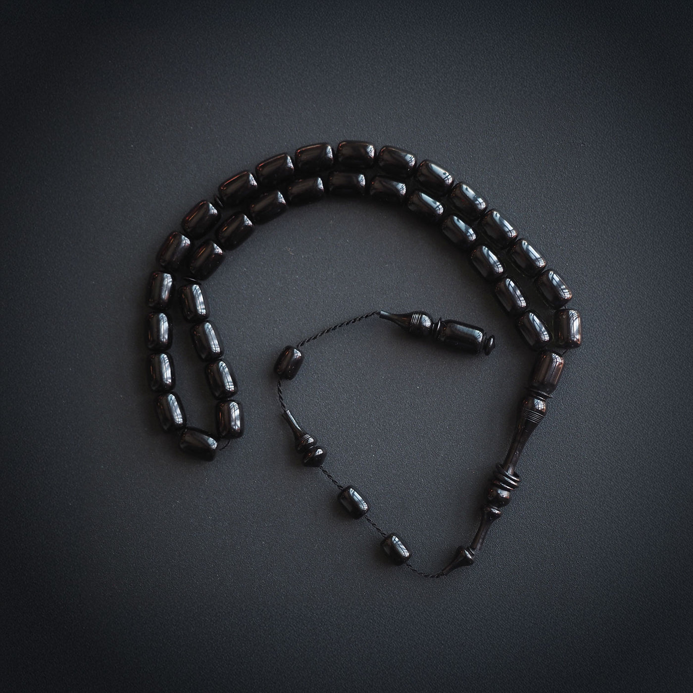 Handcrafted Pressed Fire Amber Tasbeeh – WATD084