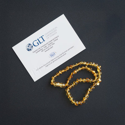 Natural Amber Necklace for Children - WAMT052