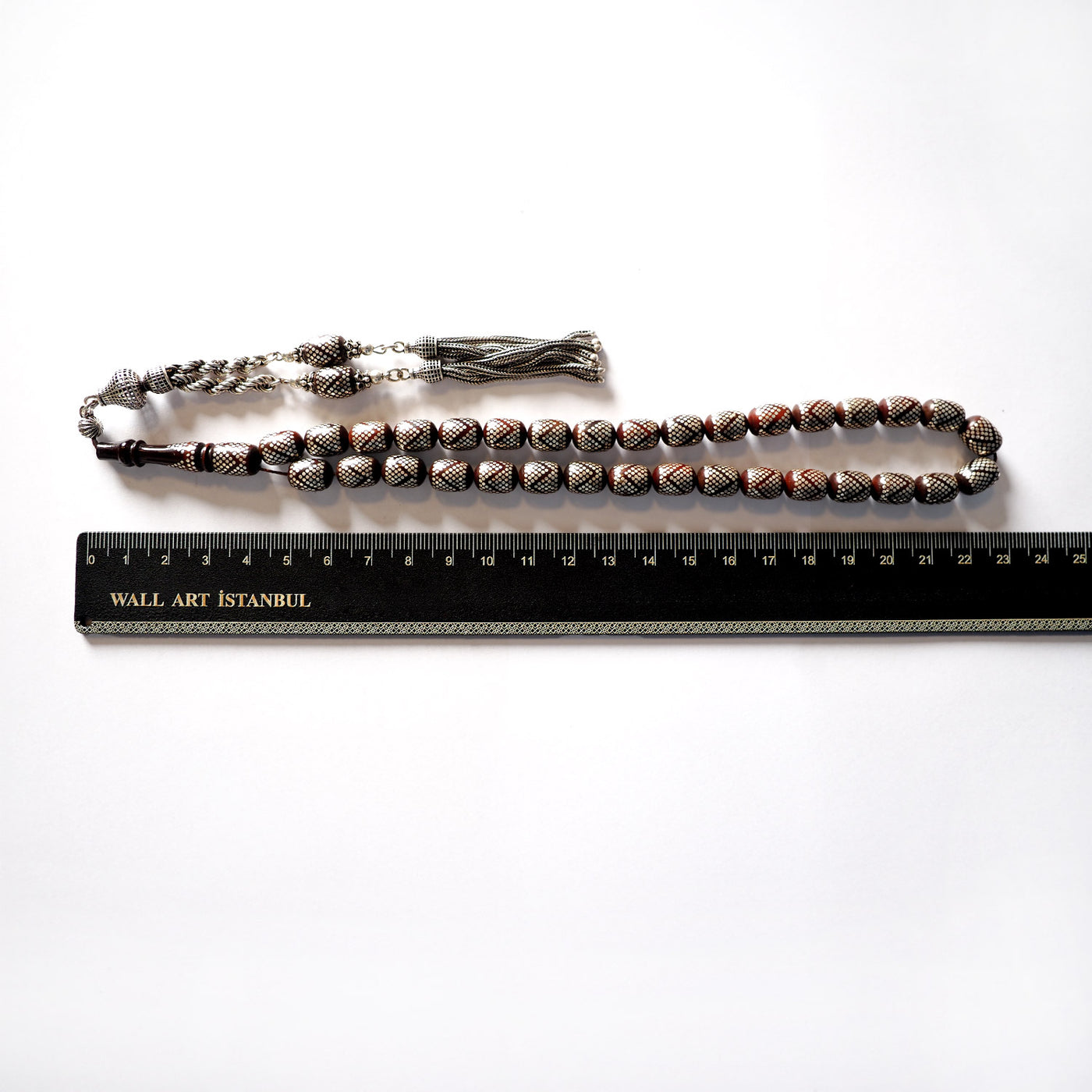 Silver-Embellished Kuka Tasbeeh – WATD077