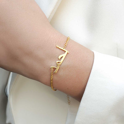 Custom Name Silver Bracelet - WAMT024