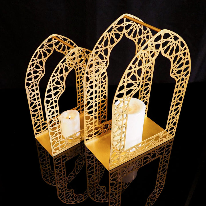 Metal Ramadan Candle Holder Set of 2 - WAMH168