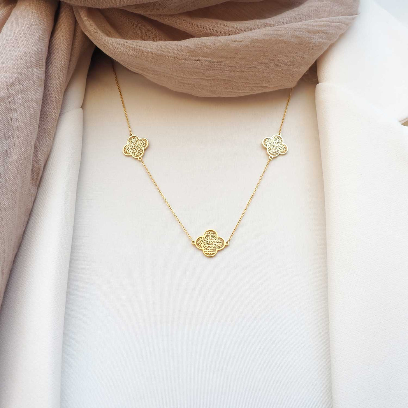 Kalima Written Silver Necklace - WAMT022