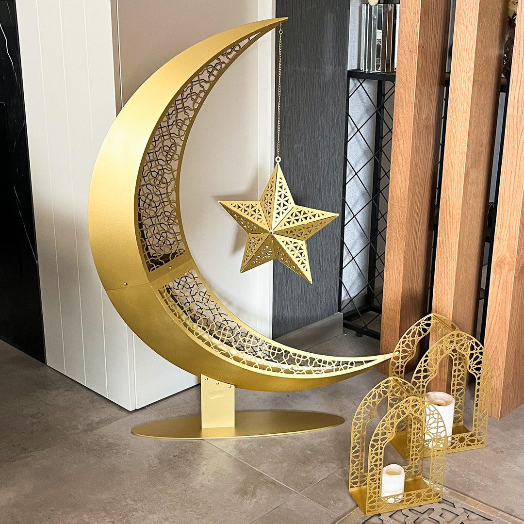 Metal Ramadan Candle Holder Set of 2 - WAMH168