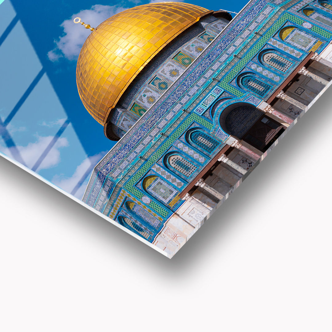 Dome of the Rock Glass Islamic Wall Art - WTC032