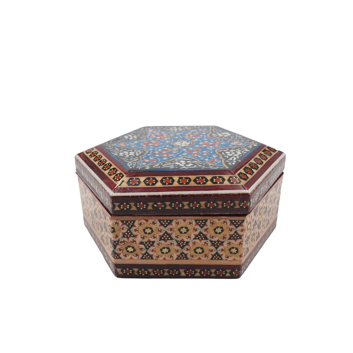 Handcrafted Hatem Inlaid Wooden Decorative Box - WAAH302