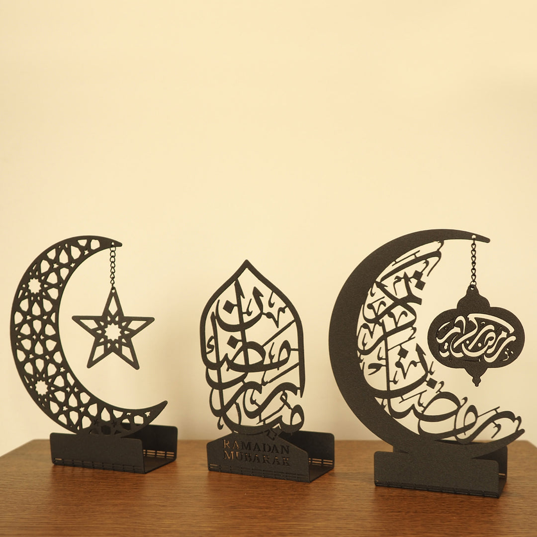 ramadan mubarak, ramadan decor set, eid mubarak gifts, muslim home decor, arabic calligraphy, golden ramadan set, islamic decorations, decorative crescent, moon and star decor, ramadan table decor, ramadan celebration, traditional eid decor, Metal Islamic Candle Holder, Ramadan Decoration for Home, Muslim Gift, Ramadan Decor, Ramadan Gifts, Muslim Home Table Decor, Eid Decoration, Eid, Ramadan, Rmadan Decoration