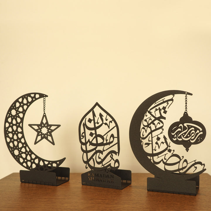 ramadan mubarak, ramadan decor set, eid mubarak gifts, muslim home decor, arabic calligraphy, golden ramadan set, islamic decorations, decorative crescent, moon and star decor, ramadan table decor, ramadan celebration, traditional eid decor, Metal Islamic Candle Holder, Ramadan Decoration for Home, Muslim Gift, Ramadan Decor, Ramadan Gifts, Muslim Home Table Decor, Eid Decoration, Eid, Ramadan, Rmadan Decoration