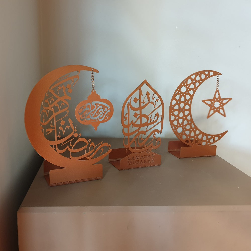 ramadan mubarak, ramadan decor set, eid mubarak gifts, muslim home decor, arabic calligraphy, golden ramadan set, islamic decorations, decorative crescent, moon and star decor, ramadan table decor, ramadan celebration, traditional eid decor, Metal Islamic Candle Holder, Ramadan Decoration for Home, Muslim Gift, Ramadan Decor, Ramadan Gifts, Muslim Home Table Decor, Eid Decoration, Eid, Ramadan, Rmadan Decoration