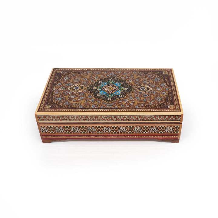 Hatem-Inlaid Wooden Box - WAAH032