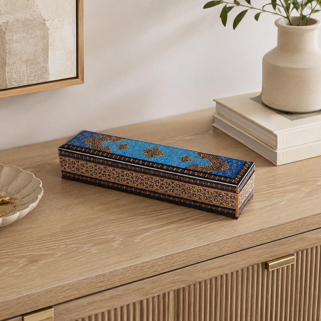 Hatem-Inlaid Wooden Box - WAAH033