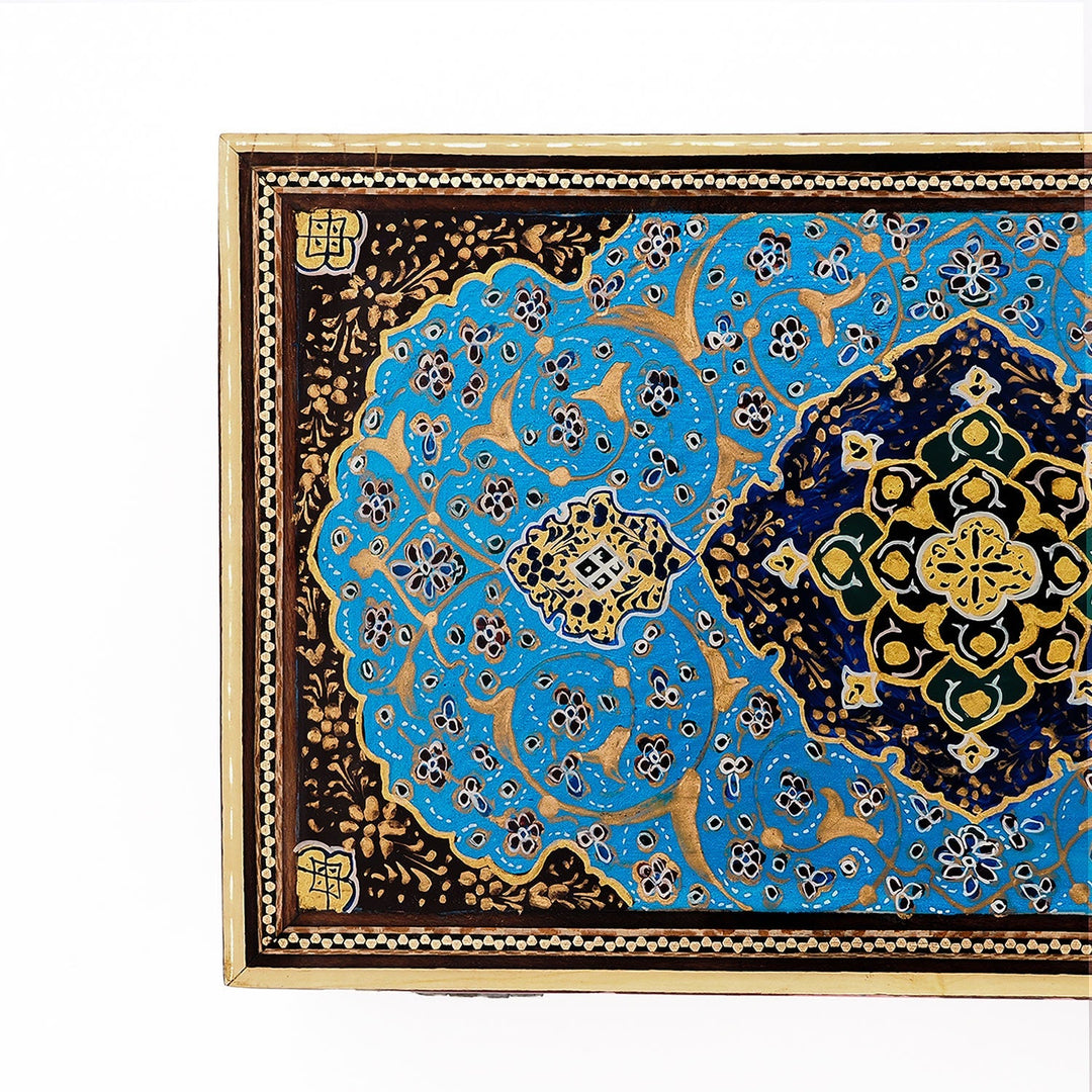 Traditional Motif | Handcrafted Hatem-Inlaid Wooden Box - WAAH120