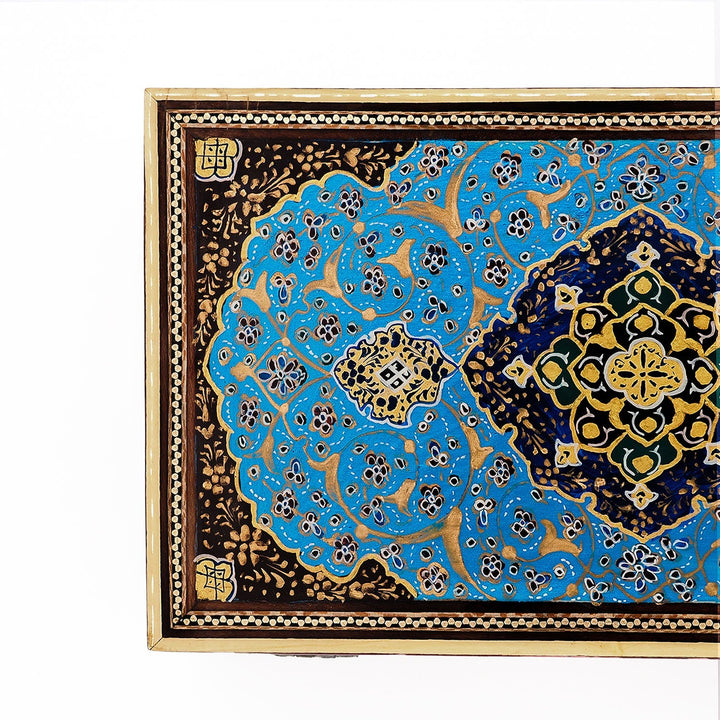 Traditional Motif | Handcrafted Hatem-Inlaid Wooden Box - WAAH120