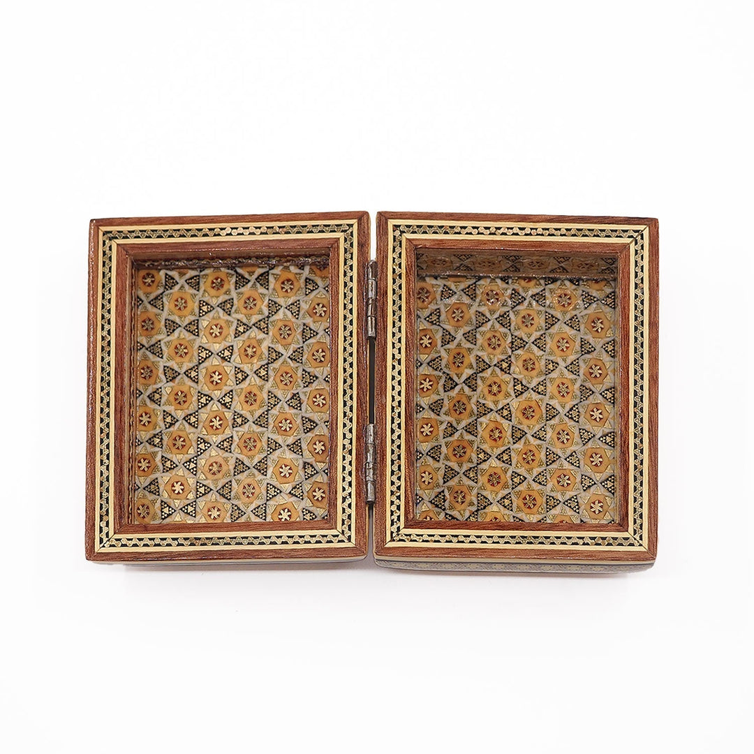 Handcrafted Hatem-Inlaid Wooden Box - WAAH123