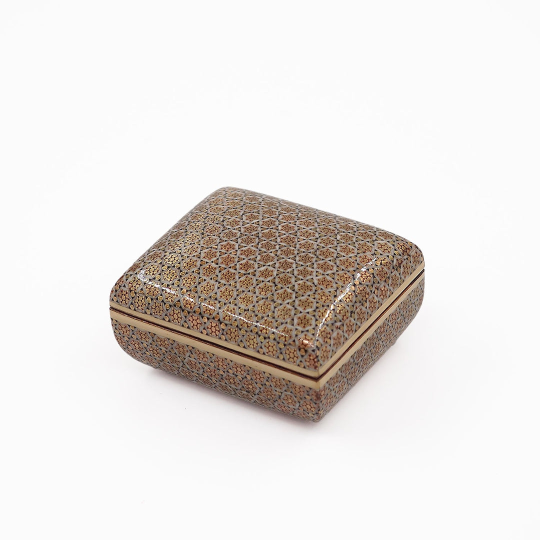 Handcrafted Hatem-Inlaid Wooden Box - WAAH124