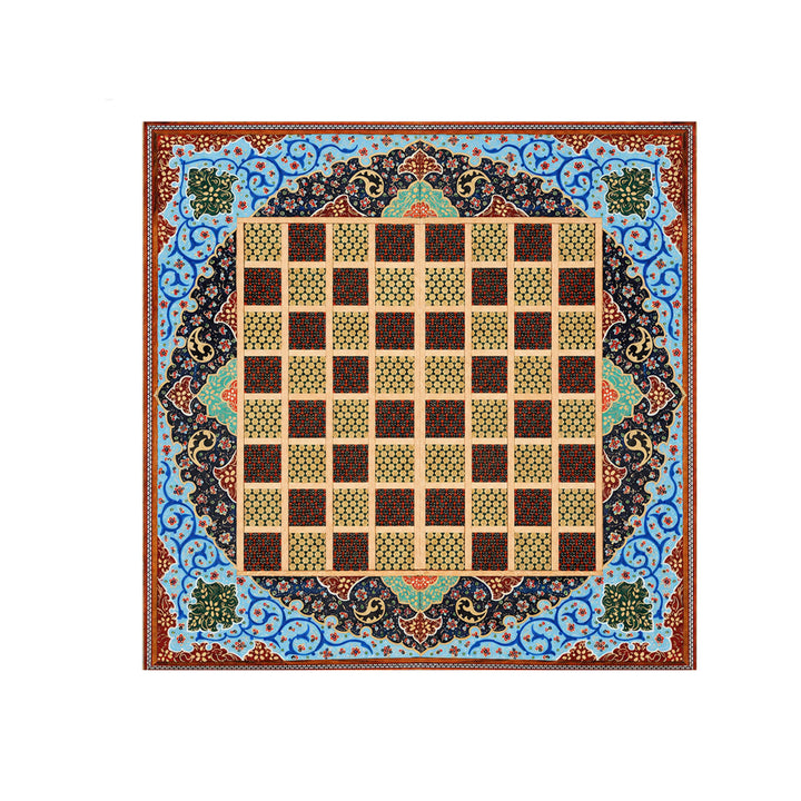 Handcrafted Hatem-Inlaid Wooden Backgammon Set - WAAH136