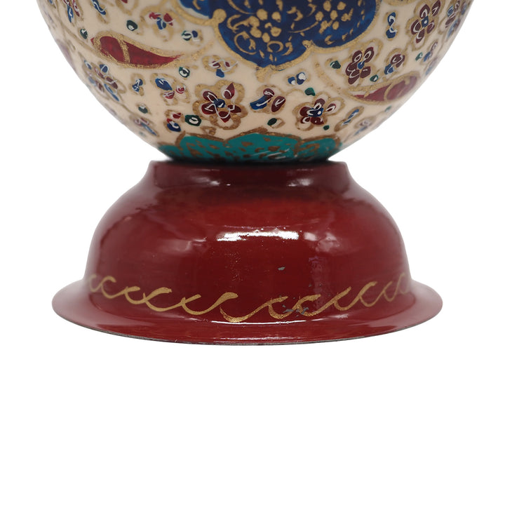 Hand-Embellished Natural Ostrich Egg Ornament – WAAH172