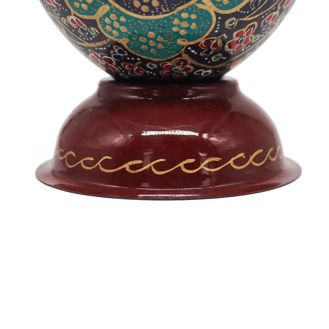 Hand-Embellished Natural Ostrich Egg Ornament – WAAH193