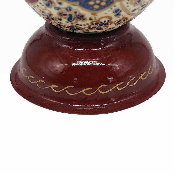 Hand-Embellished Natural Ostrich Egg Ornament – WAAH194