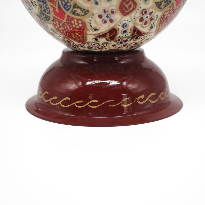 Hand-Embellished Natural Ostrich Egg Ornament – WAAH195