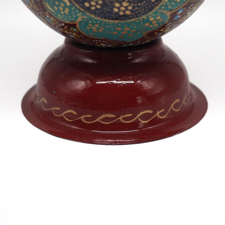 Hand-Embellished Natural Ostrich Egg Ornament – WAAH196