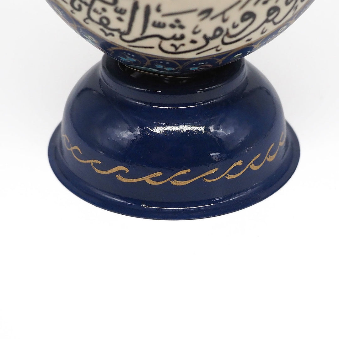Hand-Embellished Natural Ostrich Egg Ornament – WAAH198