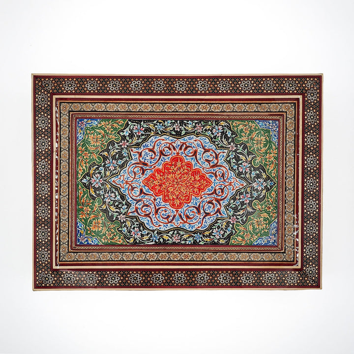 Handcrafted Hatem-Inlaid Wooden Box - WAAH230