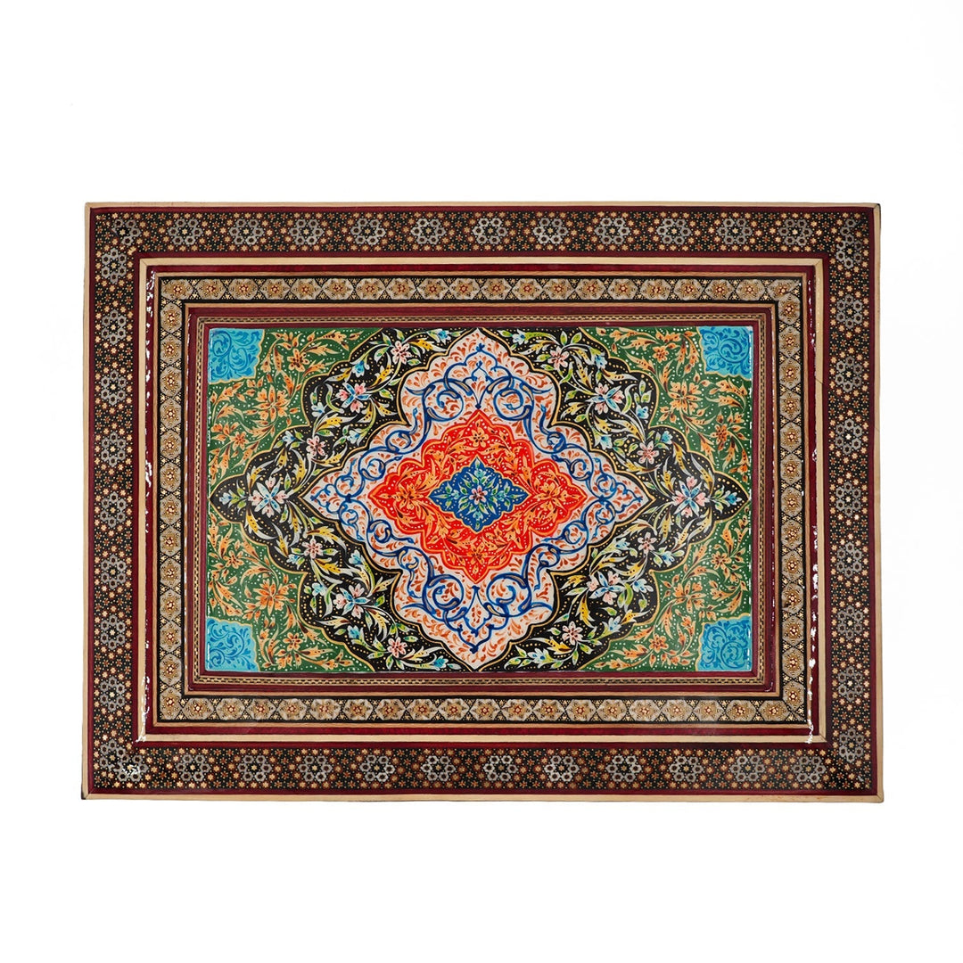Handcrafted Hatem-Inlaid Wooden Box - WAAH231