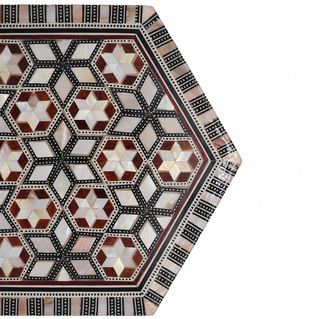 Handcrafted Mother-of-Pearl Inlaid Wooden Box - WAAH243