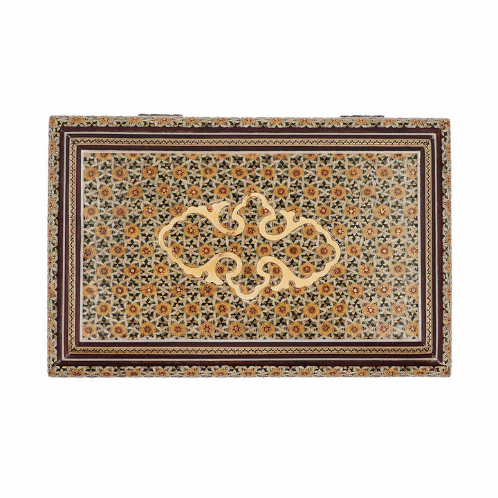 Handcrafted Hatem-Inlaid Wooden Box - WAAH262
