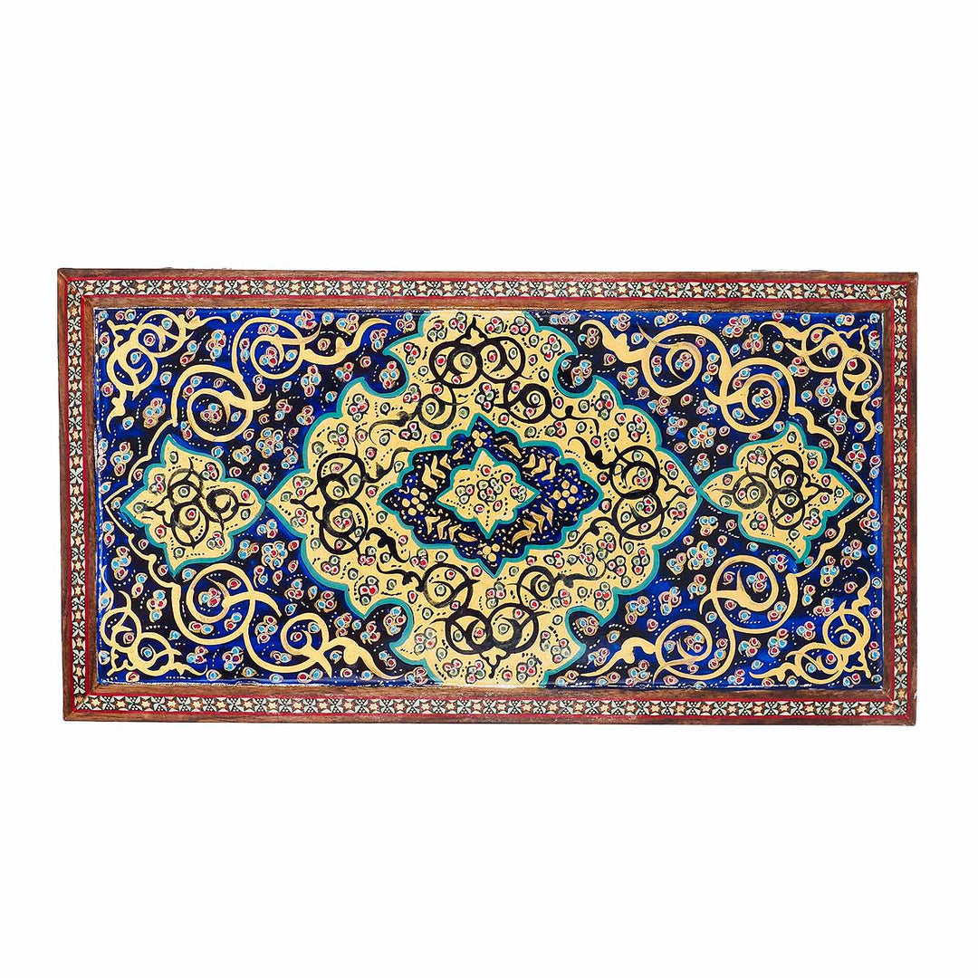 Handcrafted Hatem-Inlaid Wooden Box - WAAH269
