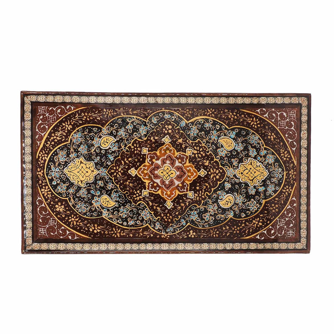 Handcrafted Hatem-Inlaid Wooden Box - WAAH279