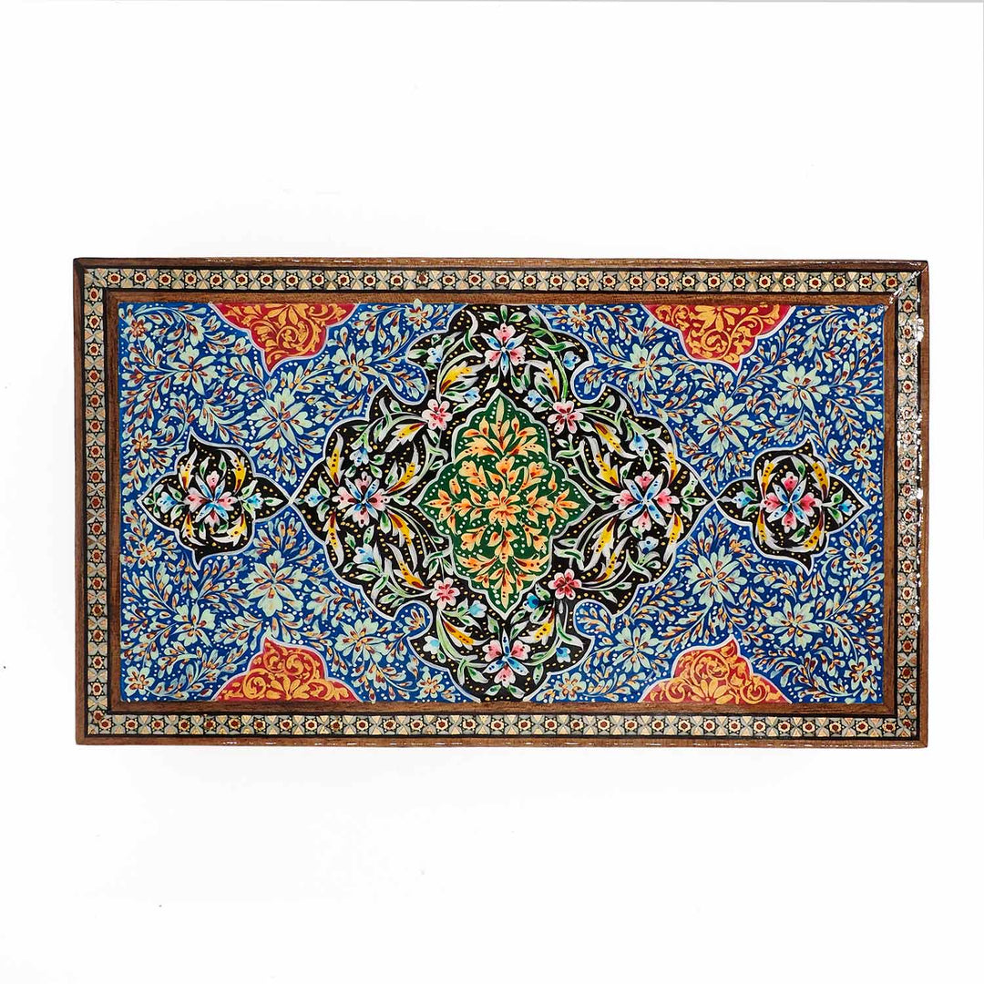 Handcrafted Hatem-Inlaid Wooden Box - WAAH284