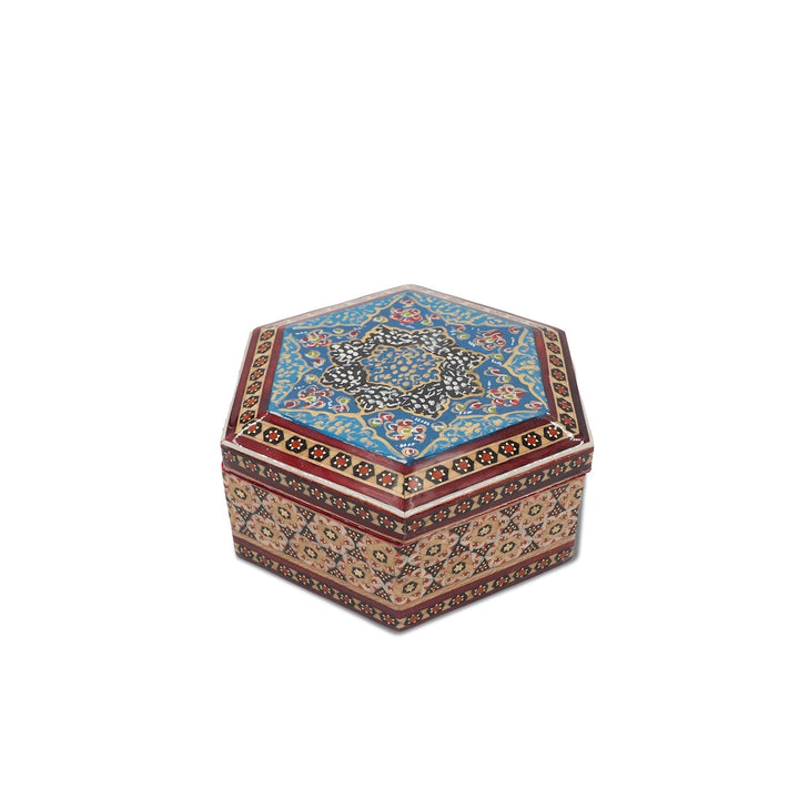 Handcrafted Hatem Inlaid Wooden Decorative Box - WAAH287