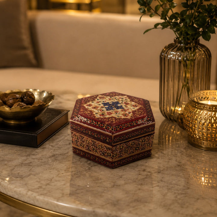 Handcrafted Hatem Inlaid Wooden Decorative Box - WAAH288