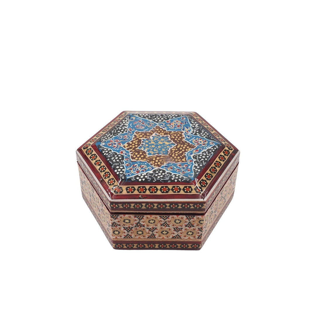 Handcrafted Hatem Inlaid Wooden Decorative Box - WAAH291