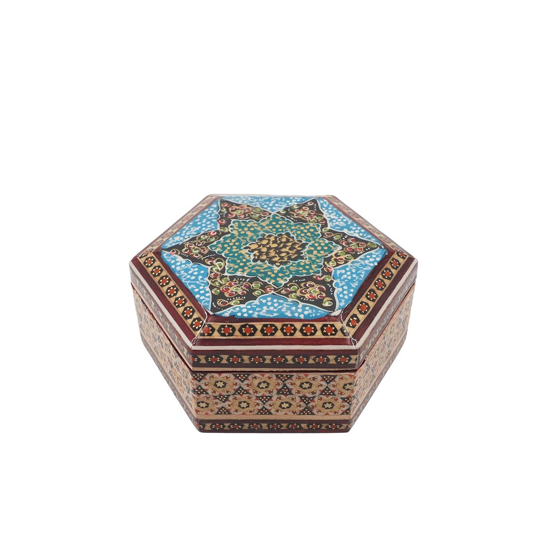 Handcrafted Hatem Inlaid Wooden Decorative Box - WAAH296