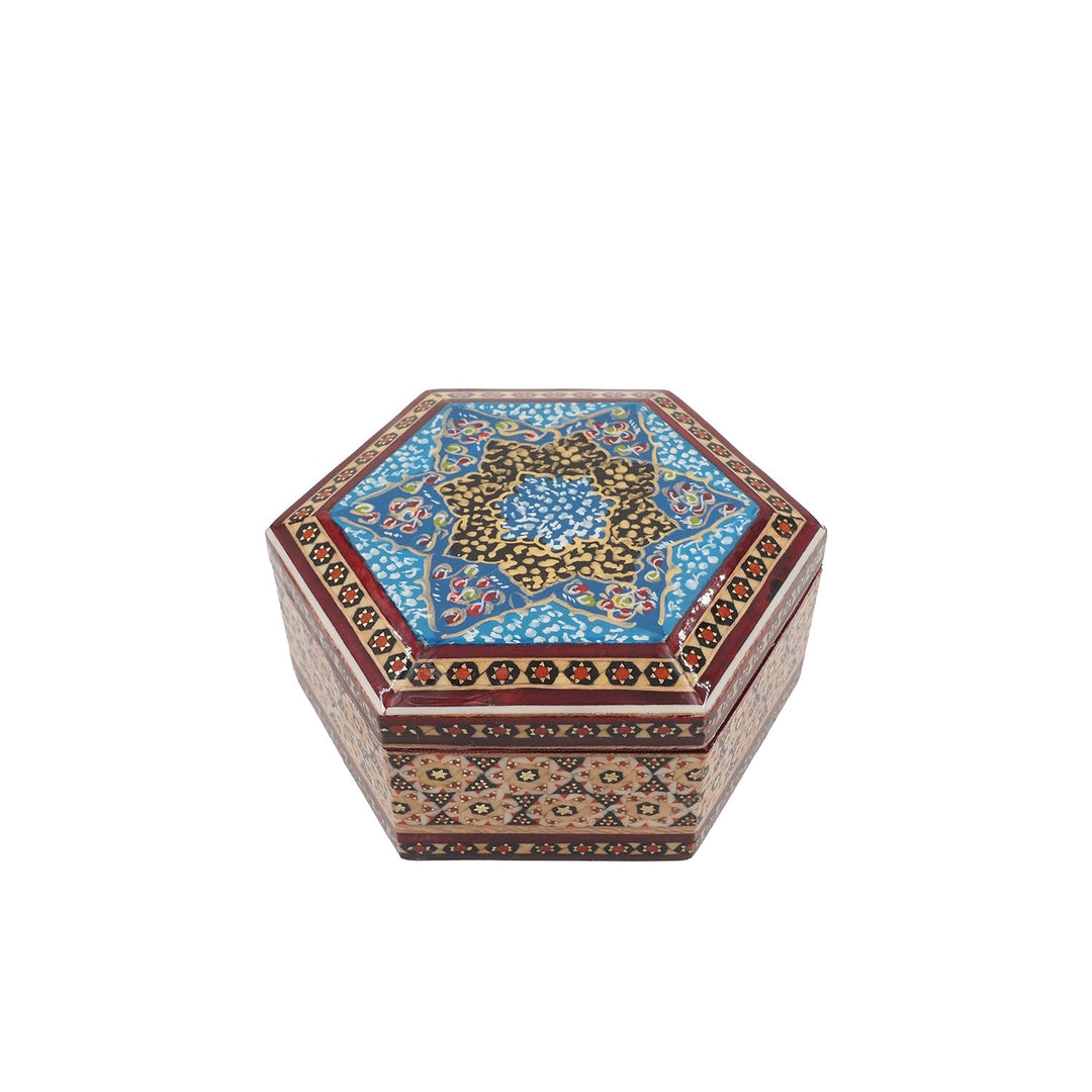Handcrafted Hatem Inlaid Wooden Decorative Box - WAAH298