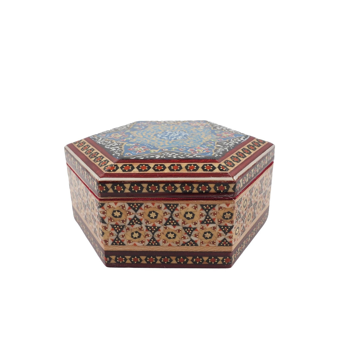 Handcrafted Hatem Inlaid Wooden Decorative Box - WAAH300