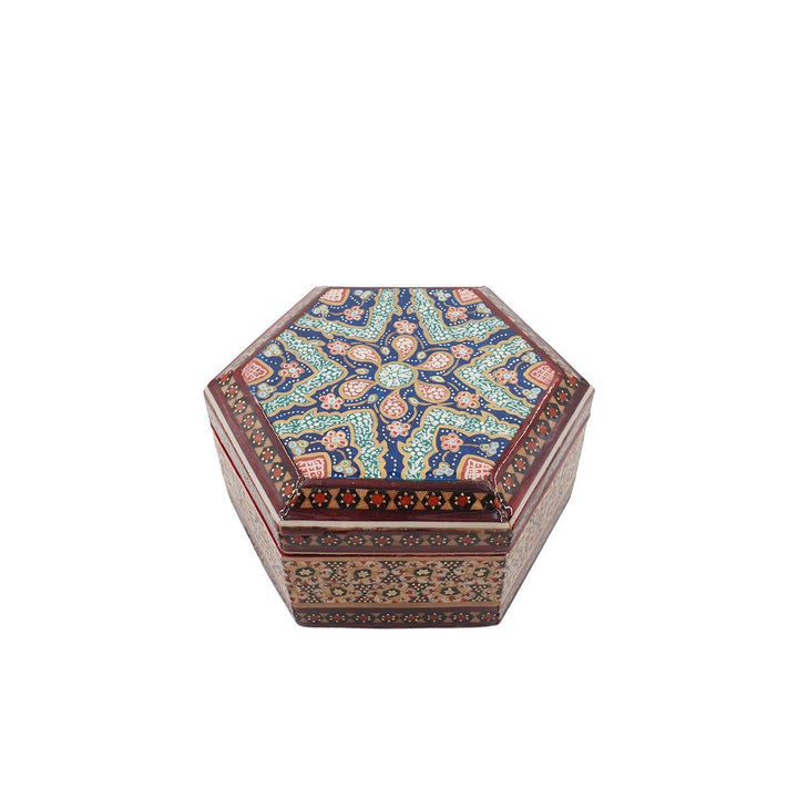 Handcrafted Hatem Inlaid Wooden Decorative Box - WAAH303