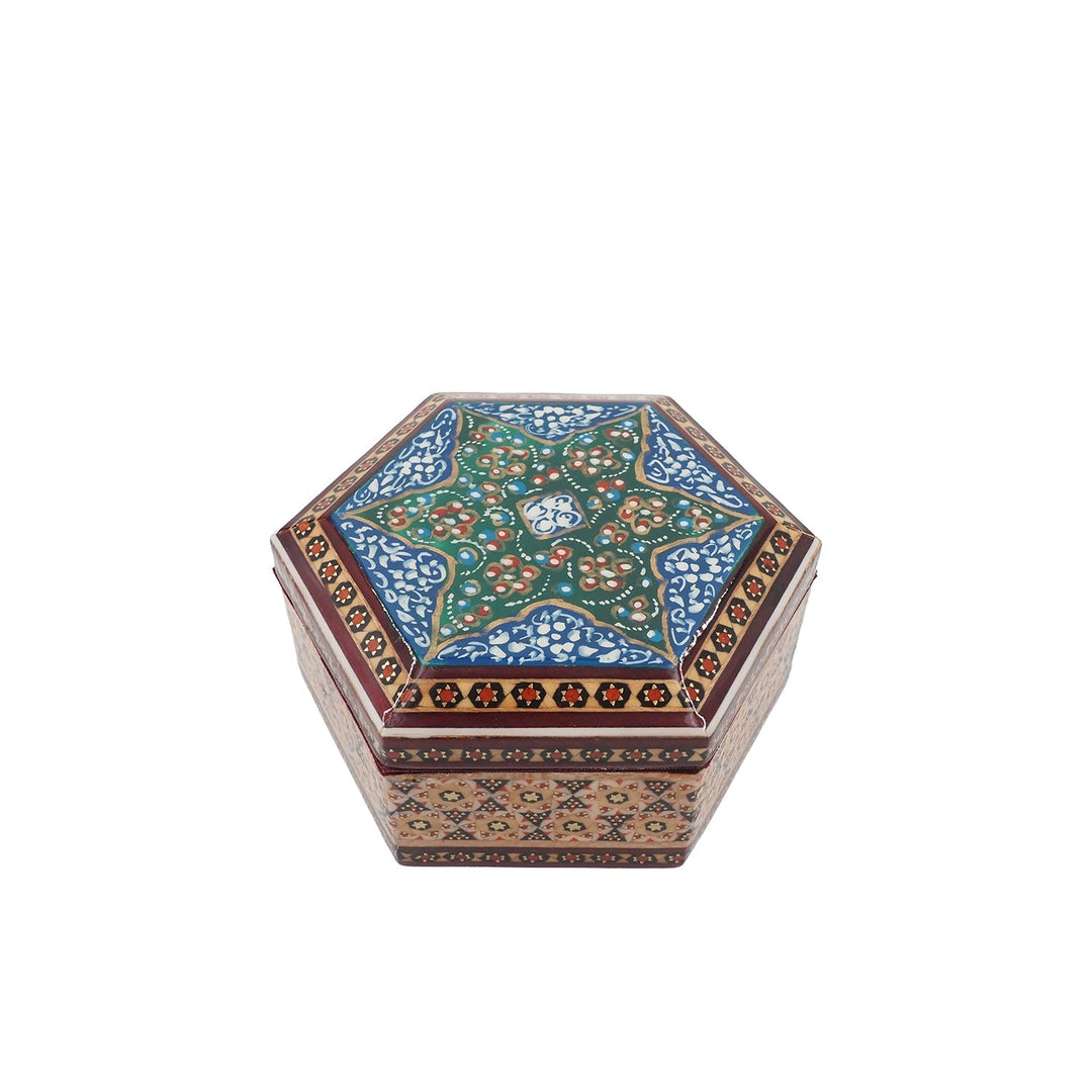 Handcrafted Hatem Inlaid Wooden Decorative Box - WAAH306