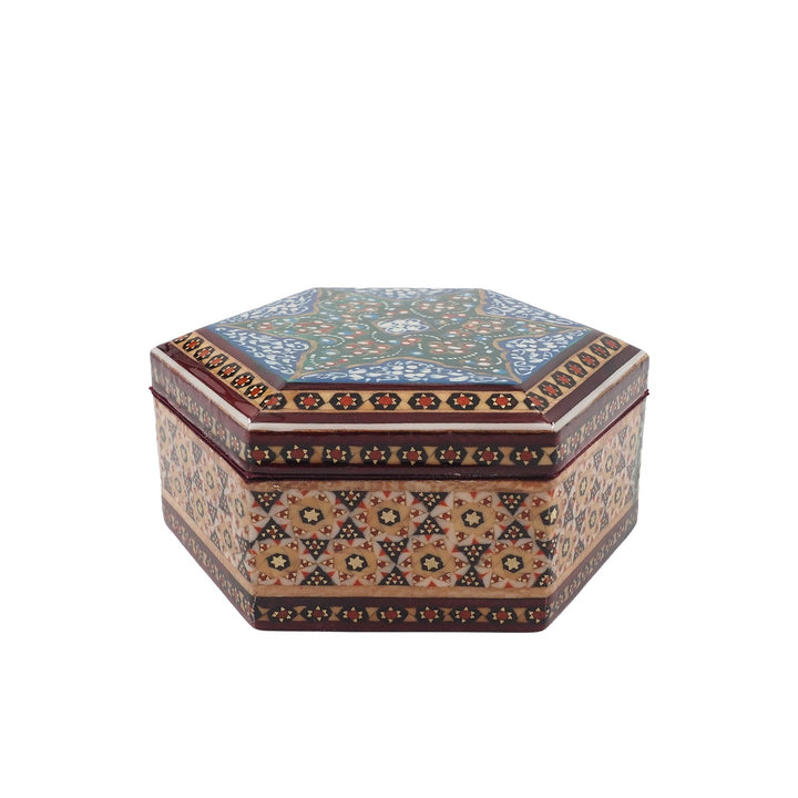 Handcrafted Hatem Inlaid Wooden Decorative Box - WAAH306