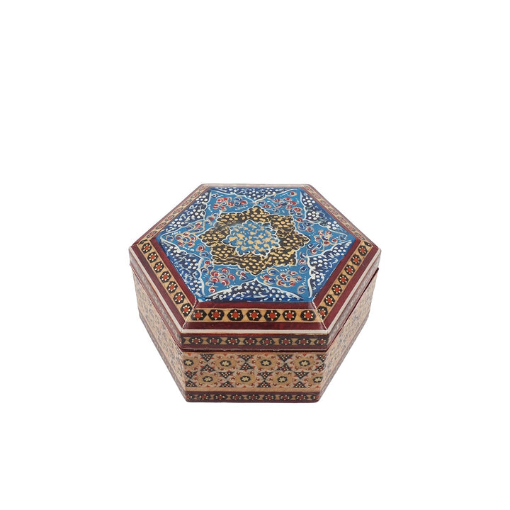 Handcrafted Hatem Inlaid Wooden Decorative Box - WAAH309