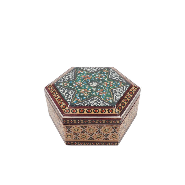 Handcrafted Hatem Inlaid Wooden Decorative Box - WAAH310