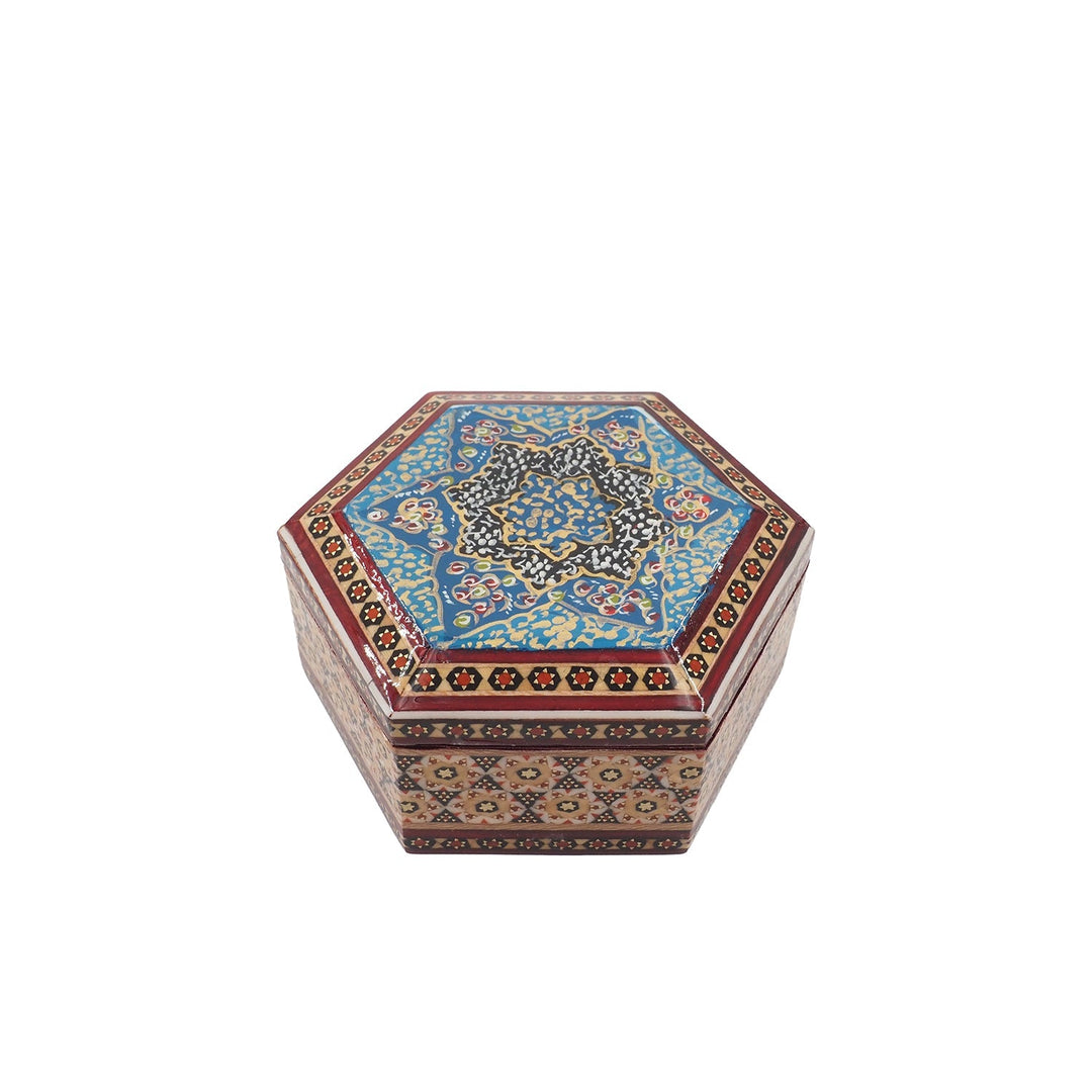 Handcrafted Hatem Inlaid Wooden Decorative Box - WAAH314