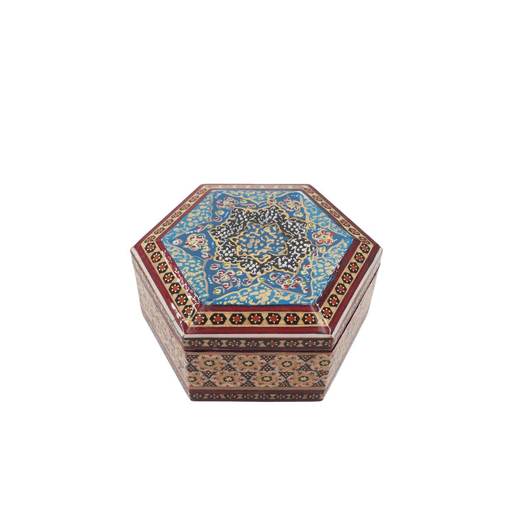 Handcrafted Hatem Inlaid Wooden Decorative Box - WAAH314