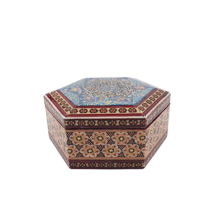 Handcrafted Hatem Inlaid Wooden Decorative Box - WAAH314