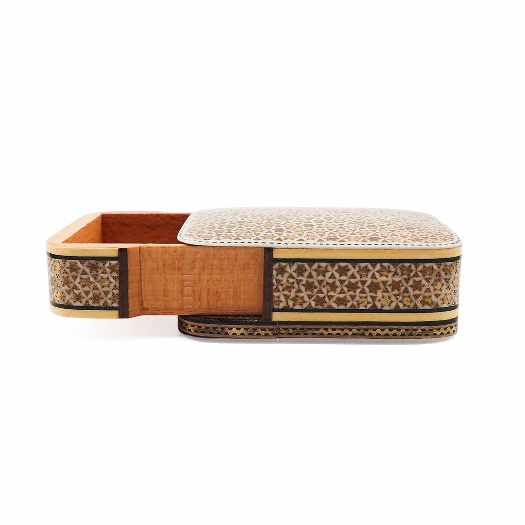 Handcrafted Hatem Inlaid Wooden Decorative Box with Drawer - WAAH315