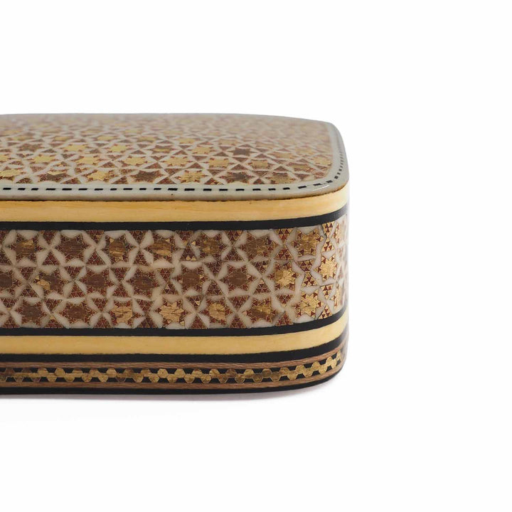 Handcrafted Hatem Inlaid Wooden Decorative Box with Drawer - WAAH315